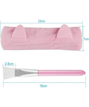 Aipaide 10-Piece Soft Face Mask Brush Set with Cat Ear Tools | Spa DIY Essentials in 5 Colors - Perfect for Cosmetics & Eye Masks - Buy Online on GoSupps.com