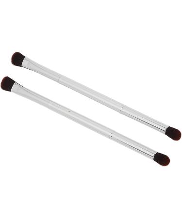 Eyeshadow Brush Set Double Ended Makeup Soft Fiber Hair Nose Contour Eyeshadow Brush Cosmetic Tool for Even Powder Grasping with Electroplated Handle - Buy Online on GoSupps.com