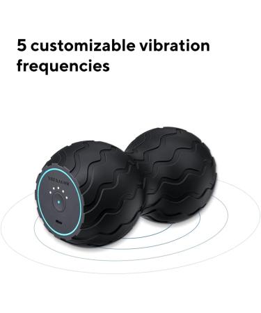 Wave Duo Foam Roller - Ergonomic Bluetooth Muscle Roller for Back Neck & Spine | 5 Vibration Frequencies - Therabody - Buy Online on GoSupps.com