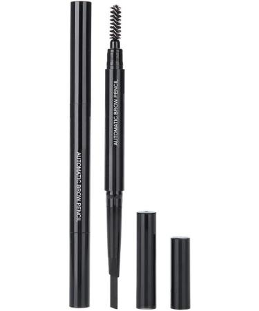 5 Colors Professional Eyebrow Pen Long Lasting Waterproof Triangular Tip Dual-use Automatic Rotating Eyebrow Pencil with Brush for Eyebrow Makeup Cosmetic(Black) - Buy Online on GoSupps.com