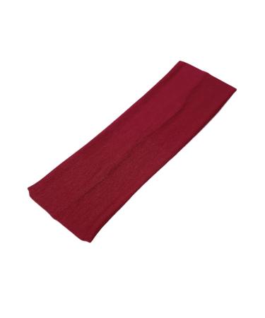 WESTEND CHOICE 7cm Wide Headbands Plain Stretchy Hairband Unisex Kylie Headband Bandeau Gym Exercise Headbands for Women & Men Soft Yoga Head Band (Burgundy) - Buy Online on GoSupps.com