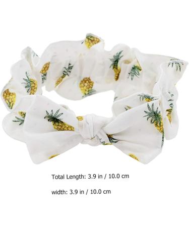 Lurrose Women's Pineapple Pattern Hair Band | Sweet Fruits Forehead Ligaments | Cosmetic Headgear for Girls | Face Wash Headband (White) - Buy Online on GoSupps.com