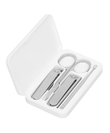 Manicure Set 5 Pieces Manicure Set Personal Care Nail Clipper Kit Stainless Steel High Sharpness Nail Clippers Pedicure Kit Professional Grooming Kit for Finger Nail Toenail Ear