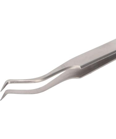 Eyeline Extension Tweezers - Stainless Steel Eyelash Tweezers with Flowering Finish | Premium Beauty Salon Tools - Buy Online on GoSupps.com