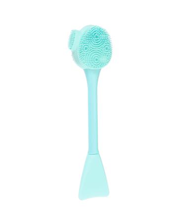 VOCOSTE Silicone Facial Cleansing Brush Multifunction Handheld Face Scrubber for Face Skincare Massage Green 6.10"x1.57"
