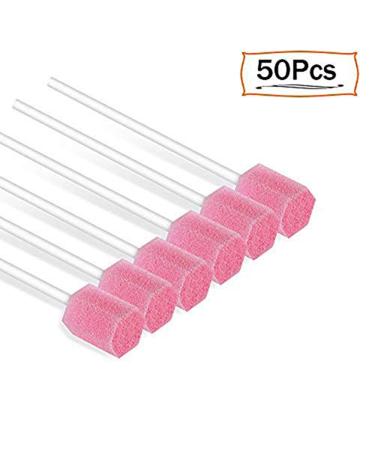 50 Pack Disposable Oral Swabs - Sterile Dental Sponge Swabsticks for Mouth & Gum Cleaning - Buy Online on GoSupps.com