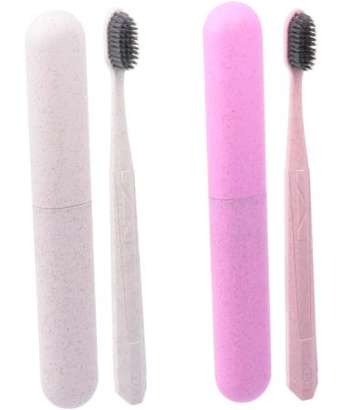 Buy Gatuida 4-Piece Toothbrush Set - Long Handle Travel-Friendly Durable PP Material - Buy Online on GoSupps.com
