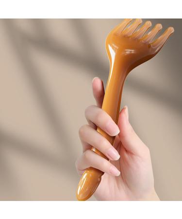Beavorty 2-Piece Resin Massage Comb Set | Wide Teeth Hair Brush & Handheld Head Massager for Relaxation | International Shipping Available - Buy Online on GoSupps.com