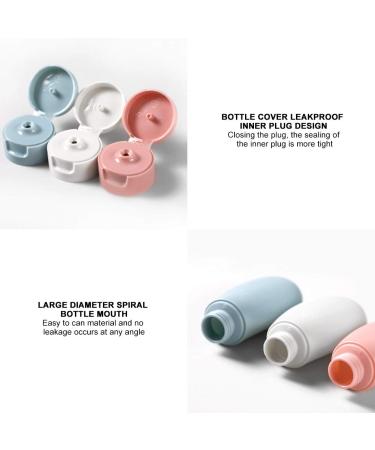 Silicone Base Travel Bottles Set - 3 PCS Leakproof Empty Shampoo & Lotion Containers for Trips & Home Use - Buy Online on GoSupps.com