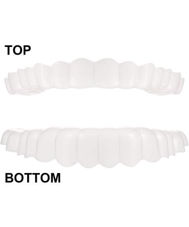 4 Pairs Instant Smile Cosmetic Braces - Perfect Teeth Cover for Men & Women | Upper & Lower Fake Tooth Units - Buy Online on GoSupps.com