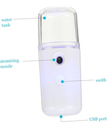 POPETPOP 1pc Rechargeable Sprayer Nano Humidifier Steamer Creative Nano Mist Sprayer Fashion Spray Meter - Buy Online on GoSupps.com