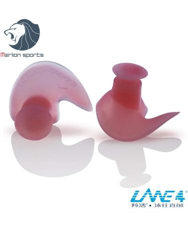 LANE4 Silicone Ear Plugs with Storage Case - Chlorine-Proof, Waterproof, Soft & Comfortable - Reusable Unisex for Adults and Children - Light Pink - Buy Online on GoSupps.com