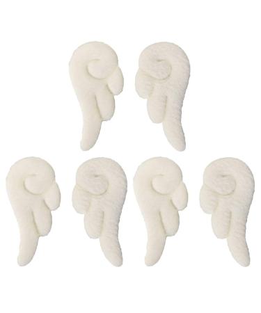 OSALADI 3 Pairs Angel Wings Hair Clip Cute Leather Hair Barrettes Cartoon Non Slip Clamps for Girl Cosplay
