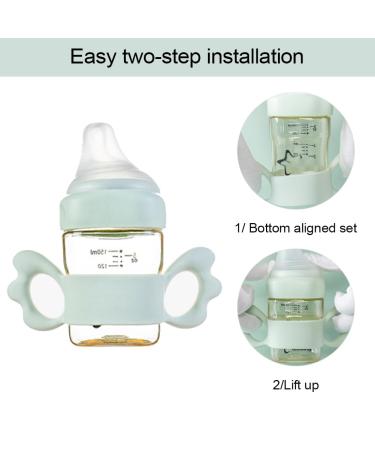 Shop Silicone Baby Bottle Handles | 2 Pack Wide Neck Grip Design for Small Hands - International Shipping - Buy Online on GoSupps.com