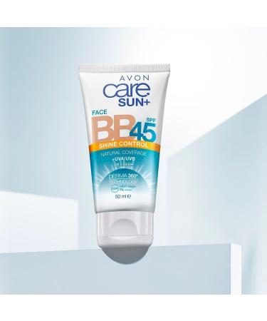 Avon Care Sun+ Shine Control SPF45 Natural Coverage +UVA/UVB BB Cream 50ml - Buy Online on GoSupps.com