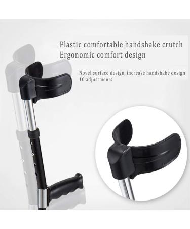 Forearm Crutches Adjustable Canes Forearm Crutches Aluminum Alloy Crutches Lightweight and Easy to Carry Elbow Crutches Adjustable in 10 Steps Suitable for Various Heights Lightweight Arm Journey - Buy Online on GoSupps.com