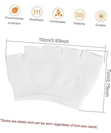 Warmhm 4 Pairs Half Socks for Block Heels - Comfortable Midfoot Cushions for Women | Cotton Sock Liner for Sneakers & Pumps - Buy Online on GoSupps.com