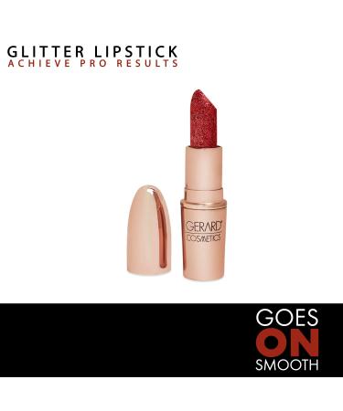 Gerard Cosmetics Glitter Lipstick in Cupid - Metallic Finish, Long-Lasting & Comfortable Formula - Buy Online on GoSupps.com