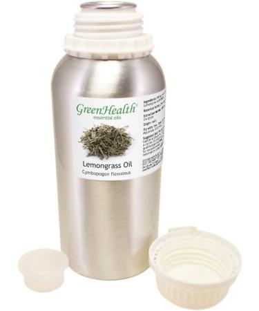 Lemongrass Essential Oil - 16 fl oz - 100% Pure & Natural - GreenHealth | Aluminum Bottle | International Shipping Available - Buy Online on GoSupps.com