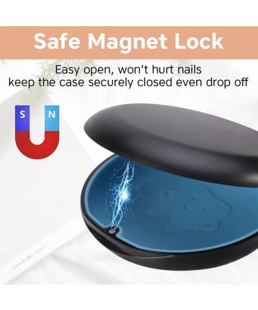 PXRJE Retainer Case with Mirror and Magnetic Closure - Orthodontic Denture Box with Aligner Remover Hook and Brush (Black) - Buy Online on GoSupps.com