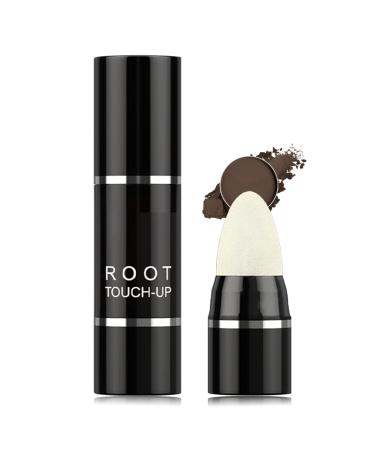 Root Touch Up Instantly Hairline Shadow Hairline Powder Quickly Cover Hairline Hairline Powder Stick Long Lasting Root Cover Up Cover Gray Hair Windproof & Sweatproof (Dark Brown)