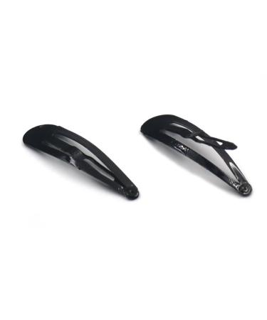 micoshop Cross Hair Clips for Girls with Bow Black 4 cm 100 Pieces