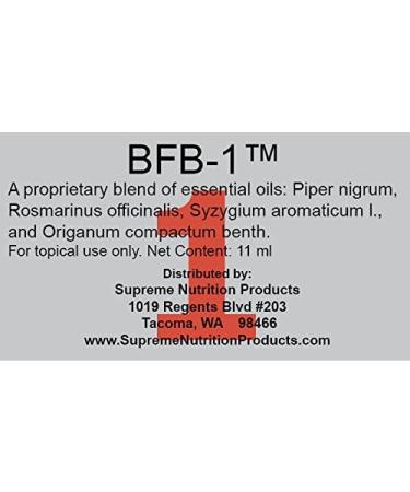 Supreme Nutrition BFB-1 Essential Oil Blend 11ml - Premium Quality Essential Oil for Wellness | International Shipping Available - Buy Online on GoSupps.com