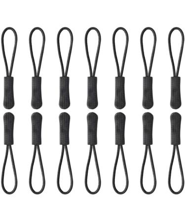 Shintop 20-Piece Zipper Pendant Repair Set - Black PVC Nylon Zipper Lock Replacements for Jackets Backpacks Tents & More - International Shipping Available - Buy Online on GoSupps.com