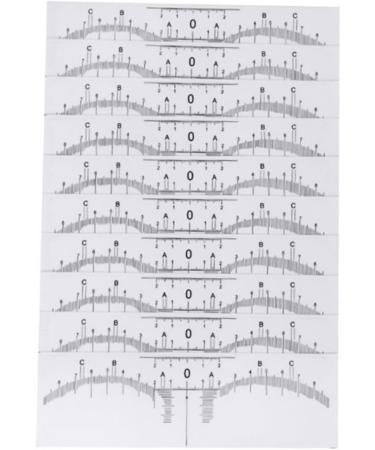 PLAFOPE Scale Ruler 10pcs Set Makeup Stickers Eyebrow Ruler for Microblading Makeup Ruler Eyebrow Stickers Make up - Buy Online on GoSupps.com