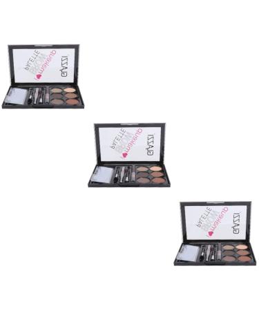 Healvian 3 Sets Eyebrow Powder Set Useful Eyebrow Powder Matte Matte and Abs