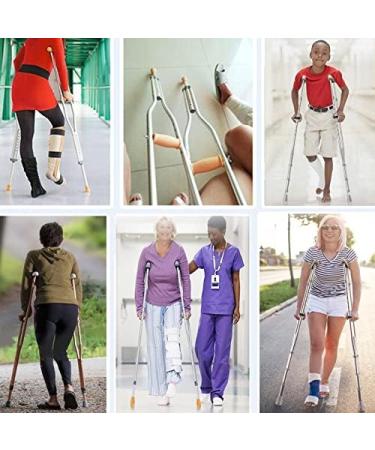 Crutches for Adults Underarm Underarm Crutches Adjustable Adult Aluminum Crutches for Walking Universal Medical Crutches Lightweight and Portable Great for Travel or Work Lucky Star - Buy Online on GoSupps.com