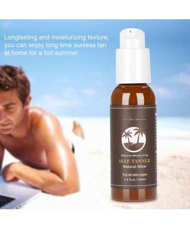  Fyearfly Sunless tanning lotion 100ml self-tanning cream moisturizing tan accelerator cream for baby bed fast tanning body cream for travel beach home women men - Buy Online on GoSupps.com