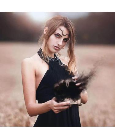 Fashband Moon Head Chain Black Beads Headpiece Vintage Festival Hair Chain Jewelry for Women - Buy Online on GoSupps.com