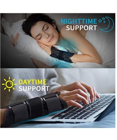 Adjustable Carpal Tunnel Wrist Brace for Night Sleep | Pain Relief for Tendinitis & Arthritis | Right-Hand Support for Men & Women - Buy Online on GoSupps.com