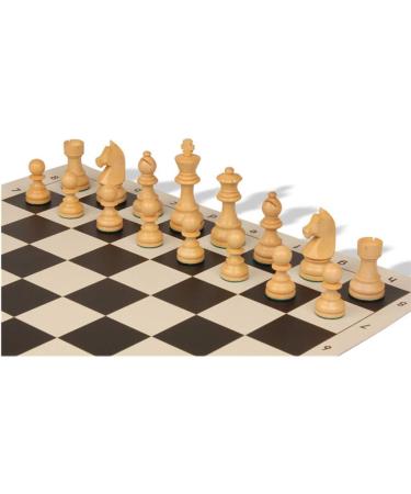 Expert Set with Portable Backpack Include Wooden Chess Pieces and Leather Folding Chessboard Game (Color : Black) (Black) - Buy Online on GoSupps.com