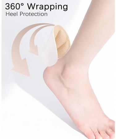 Jinpojun 3 Pairs Heel Cushion Pads Inserts | Self-Adhesive Foot Cushions for Men and Women | Prevent Grind Feet | Black - Buy Online on GoSupps.com