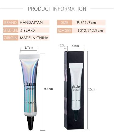 Long-Lasting Glitter Primer for Eyeshadow Base - Makeup Foundation Highlighter Cream - Buy Online on GoSupps.com