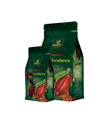 Cacao Barry - Excellence 55% dark couverture chocolate pistoles 5 kg