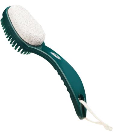 Anulely Foot Scrubber Brush 2 in 1 Multifunctional Foot Care Tools Comfortable Anti-Slip Bathroom Accessories Gentle Callus Remover for Feet Pumice Stone for Feet Green - Buy Online on GoSupps.com