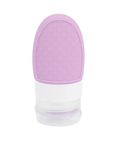 Silicone Travel Bottle Lightweight and Compact Waterproof and Drop Proof Easy Refill and Clean Ideal for Cosmetics and Shampoo Food Grade Safe for Travelers (Purple) 37ml Purple