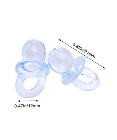 50pcs Acrylic Mini Pacifiers - Transparent Children's Day & Baptism Decor for Boys & Girls - Ideal for Anniversaries - Buy Online on GoSupps.com