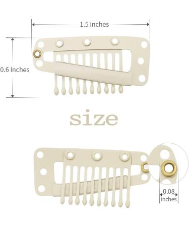 Hair Extension Clips - 30 Pieces Blonde Wig Clips for Wigs and Chunni - Buy Online on GoSupps.com