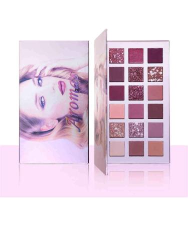 New Nude Eyeshadow Palette 18 Colors Matte Shimmer Glitter Multi-Reflective Shades Ultra Pigmented Complexion Eye Shadow Makeup (A) - Buy Online on GoSupps.com