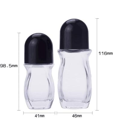 Upstore 2-Pack 30ml Clear Glass Roll-On Deodorant Bottles | Refillable Empty Containers for Essential Oils & Fragrance - Portable Travel Storage - Buy Online on GoSupps.com