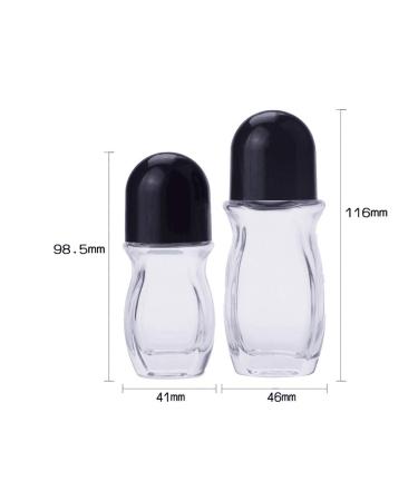2 Pack 30ml Refillable Clar-on Roll-on Deodorant Bottles | Essential Oil Glass Holder for Aromatherapy & Perfume - Buy Online on GoSupps.com