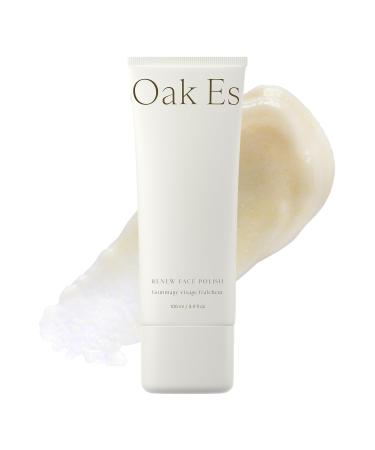 Oak Essentials Renew Face Polish | Gentle Exfoliating Face Scrub with Pineapple Extract Vitamin C & Polishing Beads 3.4 Oz 3.4 Fl Oz (Pack of 1) Multicolor