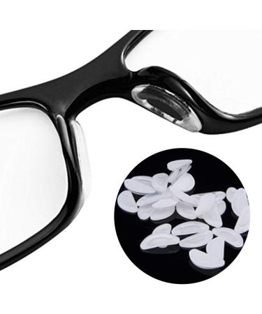 Buy 5x D Shape Silicone Eyeglass Nose Pads Non-Slip Soft Silicone Comfortable & Durable White Color for All Glasses - Buy Online on GoSupps.com