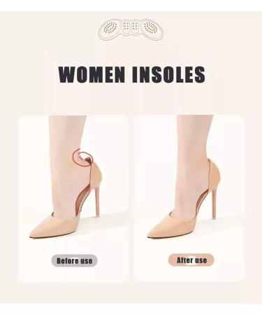 Heel Pads Inserts for Women - Adjustable Adhesive Pain Relief Foot Care Stickers (Beige Non-Slip 3mm) - International Shipping Available - Buy Online on GoSupps.com