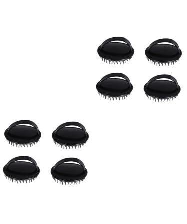 Healvian 8 STK massage shampoo brush hairbrush made of silicone headwear dog care brush head brush made of silicone scales bathing brush made of silicone scalp plastic comb