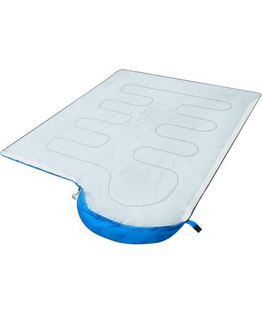 OBTANIM Portable Waterproof Camping Sleeping Bag for Adults & Kids - 4 Seasons - Ideal for Backpacking, Hiking, Mountaineering - Indoor/Outdoor Use - Blue - Buy Online on GoSupps.com